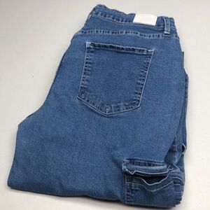 STRETCH ROYALTY FOR ME WIDE LEG HIGH-RISE CARGO STYLE JEANS 14/32x31 ⭐